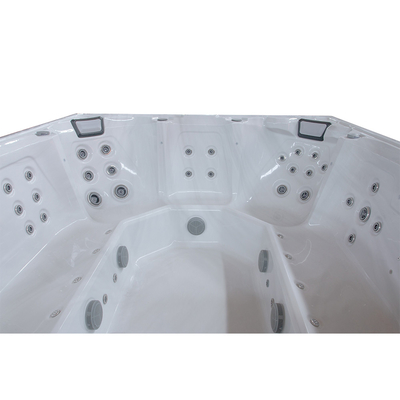 オーシャン・ウェーブ 純白 アクリル直角 屋外浴槽 SPA バン